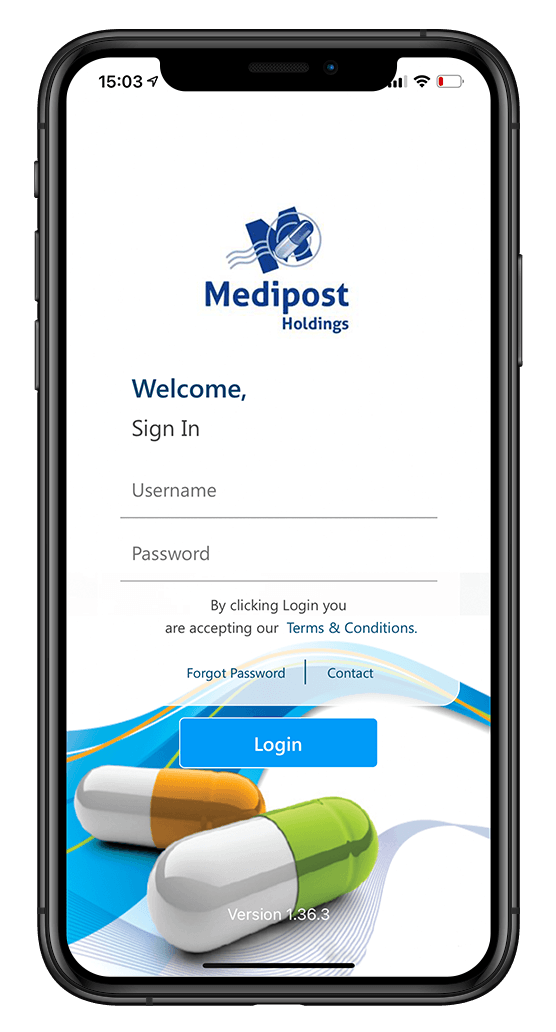 Medipost iPhone Xs Mockup
